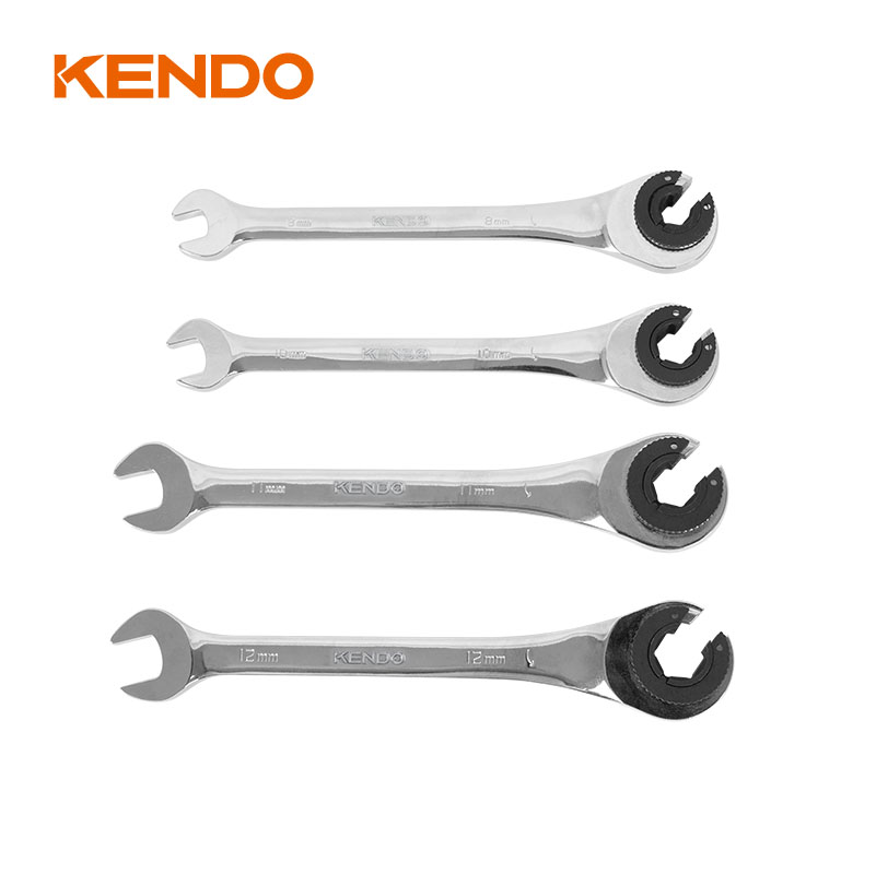 4pc flare nut ratchet set