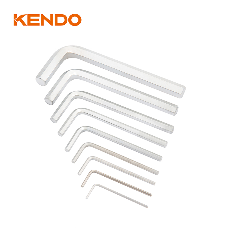 9pc Bộ chìa khóa lục giác cánh tay gấp tiêu chuẩn bằng thép carbon cao