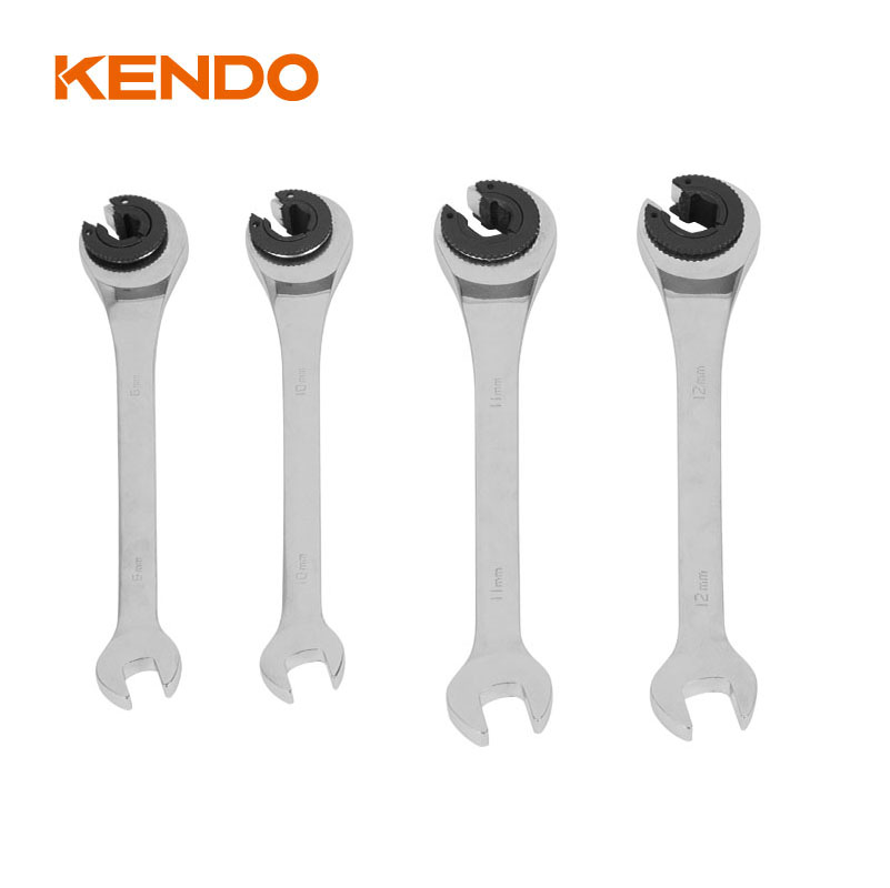 4pc flare nut ratchet set