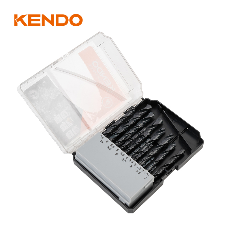 Mũi khoan xoắn HSS 19pc, được rèn & hoàn thiện màu đen