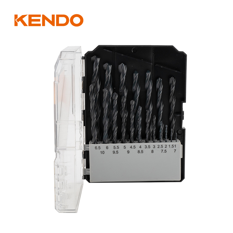 Mũi khoan xoắn HSS 19pc, được rèn & hoàn thiện màu đen