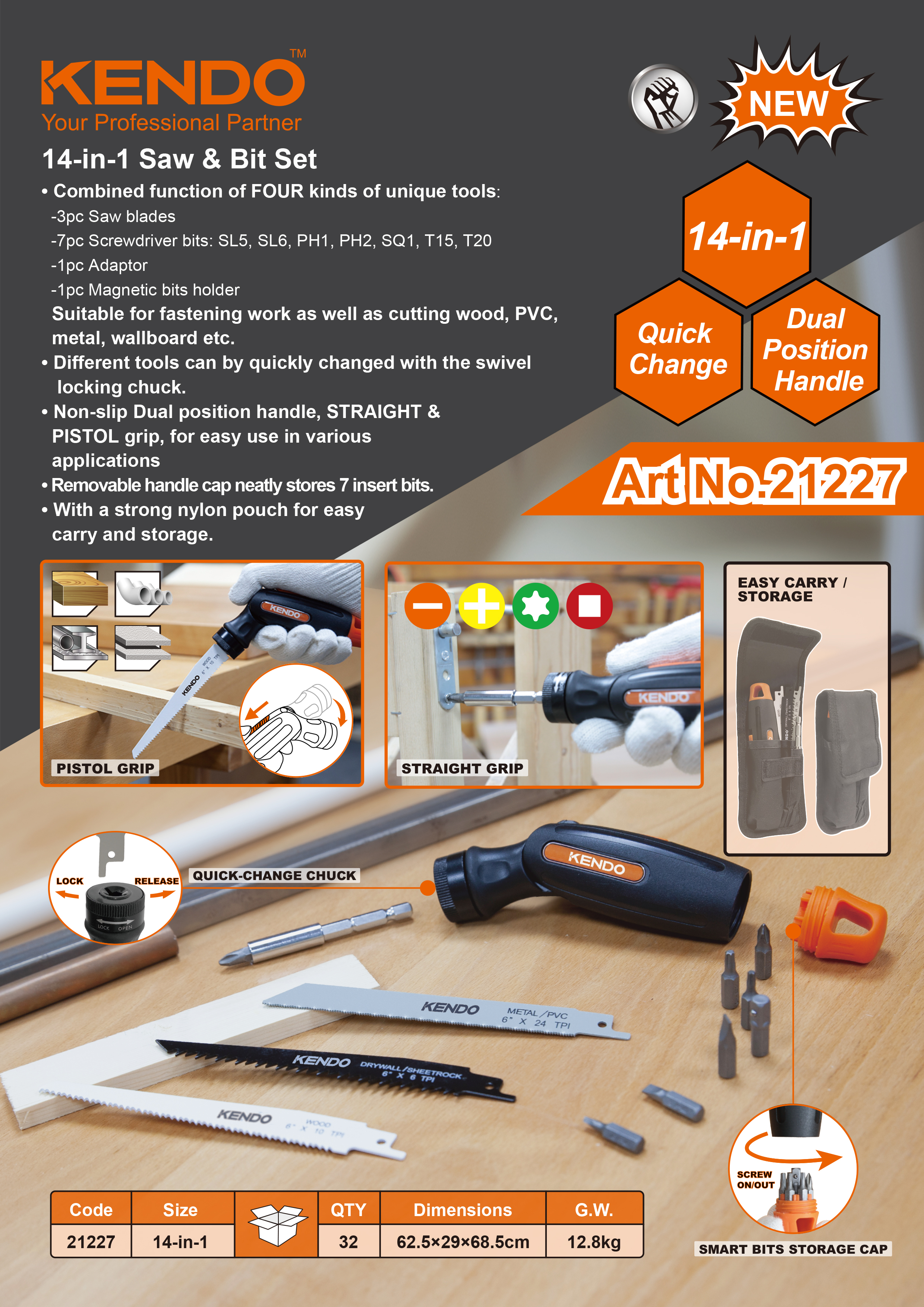 Các vật liệu chính của Saw Bits Set là gì?