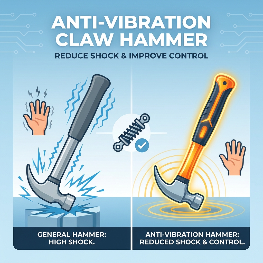 Búa vuốt chống rung làm giảm chấn động và cải thiện khả năng kiểm soát đòn đánh như thế nào